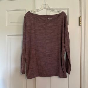 Long sleeve ooff the shoulder Athleta top. Size M